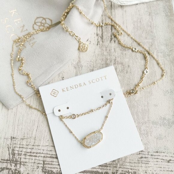 Kendra Scott Gold Drusy Necklace - Elisa - Picture 3 of 4